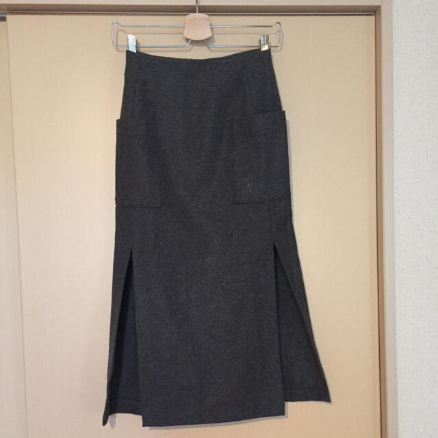ZARA(ザラ)のZARA ウール素材スリットスカート レディースのスカート(ひざ丈スカート)の商品写真
