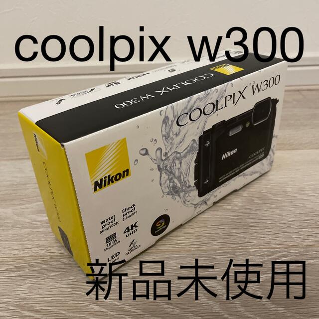 Nikon(ニコン)の【最安値】Nikon デジタルカメラ COOLPIX W W300 BLACK スマホ/家電/カメラのカメラ(コンパクトデジタルカメラ)の商品写真