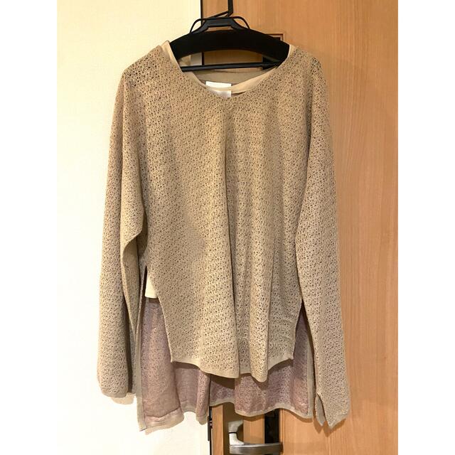 Ameri VINTAGE(アメリヴィンテージ)の即発送★Ameri Vintage KARAKUSA JACQUARD KNIT レディースのトップス(カットソー(半袖/袖なし))の商品写真