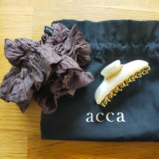 acca - acca シュシュ・ヘアクリップの通販 by wmg's shop｜アッカなら