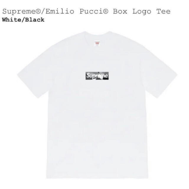 シュプリーム ×エミリオプッチ EMILIO PUCCI  21SS  Pucci Box Logo Tee プッチボックスロゴTシャツ  メンズ L