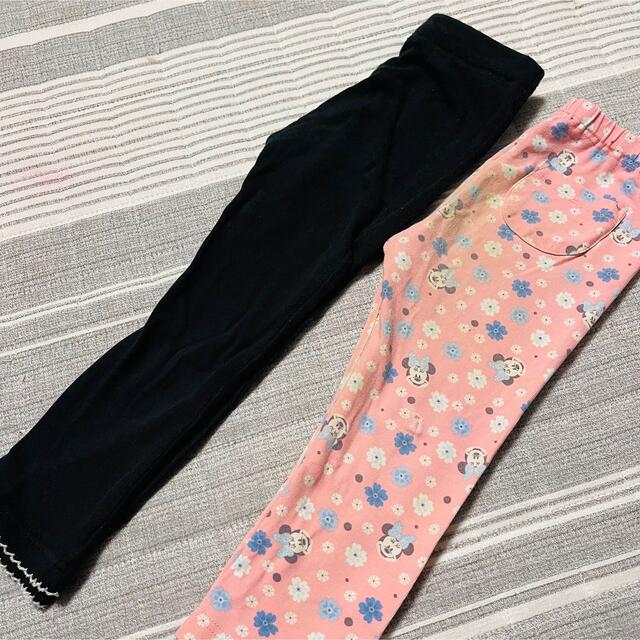 UNIQLO(ユニクロ)のレギンス　90サイズ　2枚セット キッズ/ベビー/マタニティのキッズ服女の子用(90cm~)(パンツ/スパッツ)の商品写真