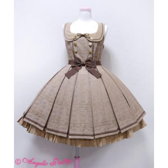 Angelic Pretty - Melty Ribbon Chocolate襟付ジャンパースカート