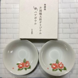 片岡鶴太郎オリジナル「椿」ペアボウル(食器)