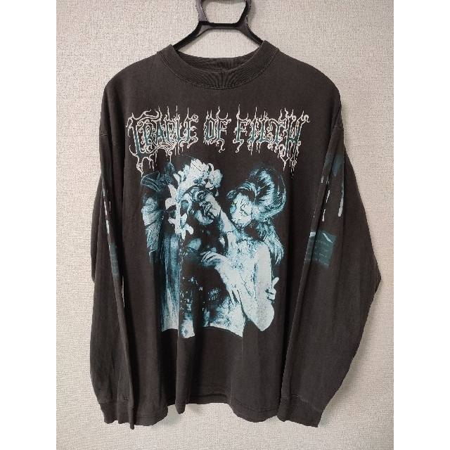 【値下げ不可】古着 90s cradle of filth ロンＴ メンズのトップス(Tシャツ/カットソー(七分/長袖))の商品写真