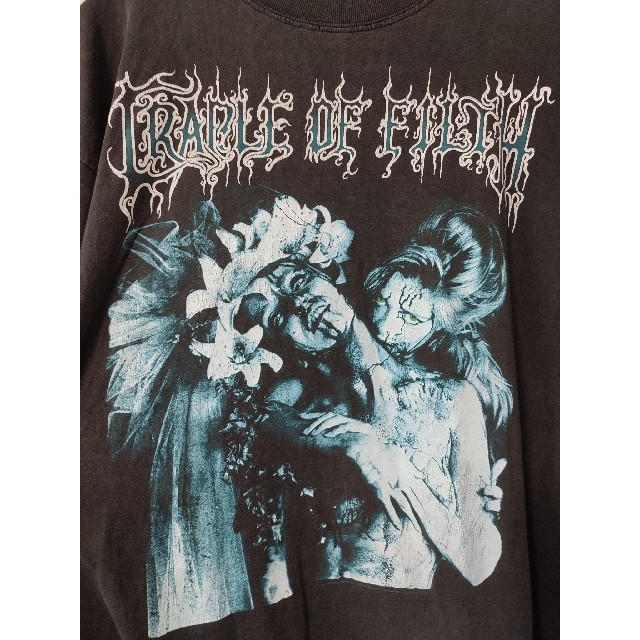 【値下げ不可】古着 90s cradle of filth ロンＴ メンズのトップス(Tシャツ/カットソー(七分/長袖))の商品写真