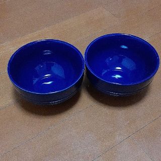 ルクルーゼ(LE CREUSET)のLE CREUSETル・クルーゼ　シリアルボウル　丼ぶり　インディゴブルー2個セ(食器)