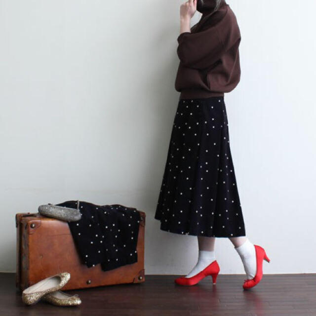 Dot&Stripes CHILDWOMAN(ドットアンドストライプスチャイルドウーマン)のDot and stripes CHILD WOMAN ドットスカート レディースのスカート(ひざ丈スカート)の商品写真