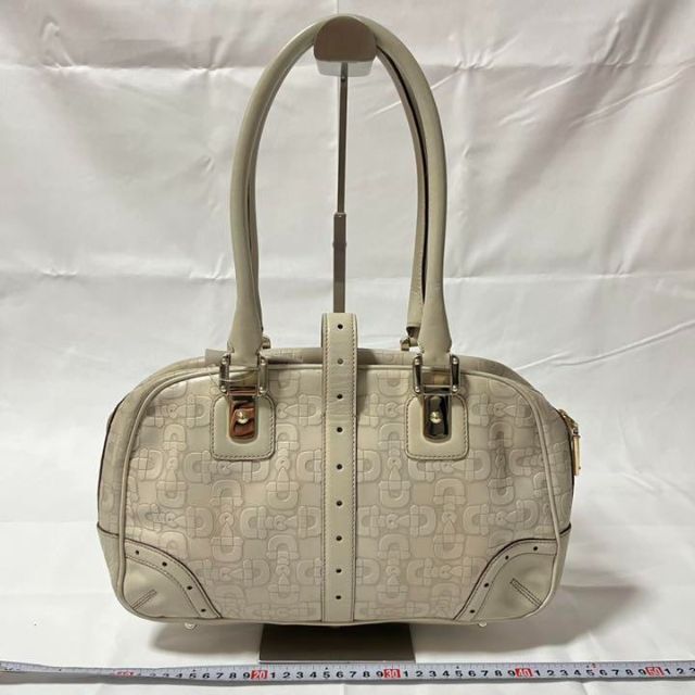 GUCCI グッチ レザー ハンドバッグ トートバッグ ホワイト レディース