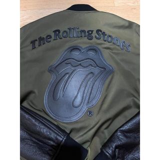 Sophia007様The Rolling Stonesのスカジャン　カーキ(スカジャン)