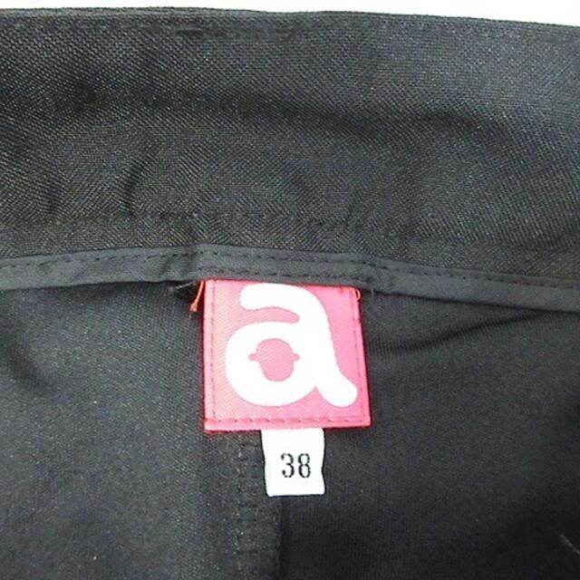 アルチビオ archivio スカート ゴルフ 刺繍 ドット 黒 ブラック 38