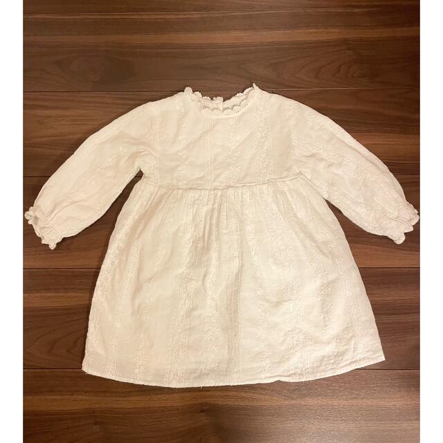 ZARA KIDS(ザラキッズ)のコットンワンピース　ドレス キッズ/ベビー/マタニティのキッズ服女の子用(90cm~)(ワンピース)の商品写真