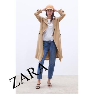 ザラ(ZARA)の美品　ZARA ザラ　トレンチコート　ロング　人気　完売　ワンピース　上品(トレンチコート)