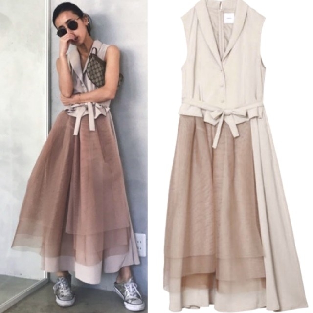 Ameri VINTAGE - Ameri【タグ付新品】チュール ドッキング Ameri VINTAGE - Ameri【タグ付新品】チュール ドッキング