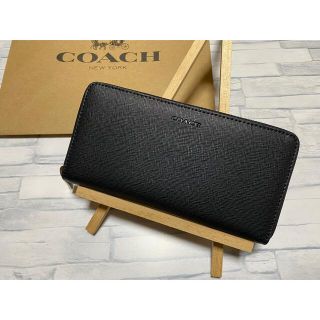 コーチ(COACH)の【売約済】コーチブラック レザー 長財布 メンズ レディース F74769(長財布)