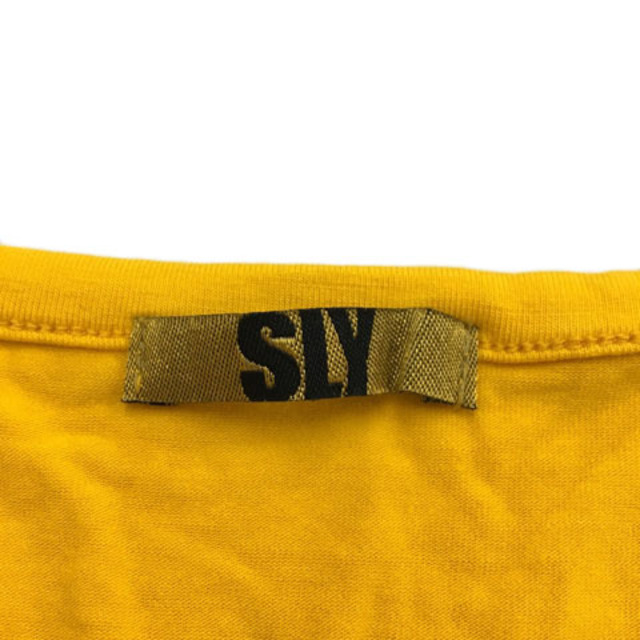 SLY(スライ)のスライ SLY カットソー プルオーバー Uネック 無地 半袖 1 黄 イエロー レディースのレディース その他(その他)の商品写真