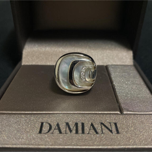 Damiani(ダミアーニ)のDAMIANI リング　マザーオブパール　ダイヤモンド　silver 925 メンズのアクセサリー(リング(指輪))の商品写真