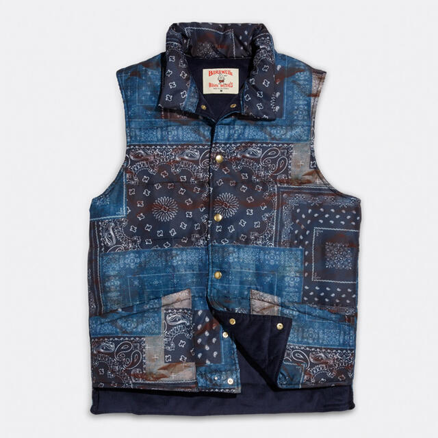 新品！BIRDWELL BANDANA PATCHWORK VEST S メンズのトップス(ベスト)の商品写真