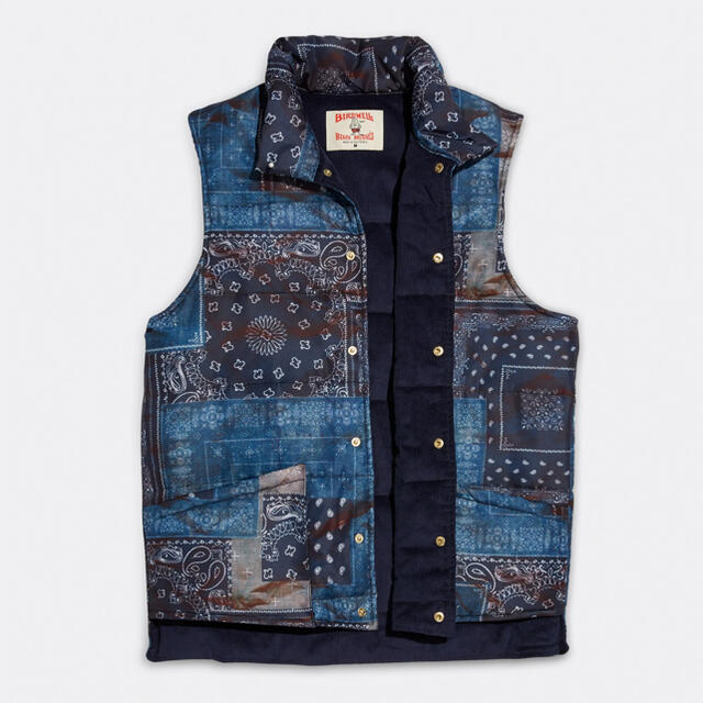 新品！BIRDWELL BANDANA PATCHWORK VEST S メンズのトップス(ベスト)の商品写真