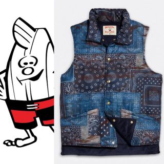 新品！BIRDWELL BANDANA PATCHWORK VEST S(ベスト)