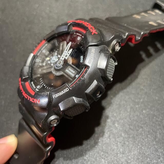 G-SHOCK(ジーショック)のゆく様専用CASIO G-SHOCK GA-110HR ブラックレッド中古稼動品 メンズの時計(腕時計(デジタル))の商品写真