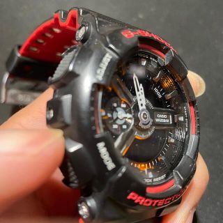 ジーショック(G-SHOCK)のゆく様専用CASIO G-SHOCK GA-110HR ブラックレッド中古稼動品(腕時計(デジタル))