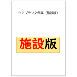 （施設版）ケアプラン文例・記入例　(その他)