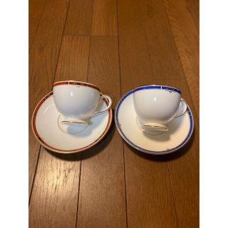 ウェッジウッド(WEDGWOOD)のウェッジウッド・キングスブリッジ ティーカップ&ソーサー(グラス/カップ)