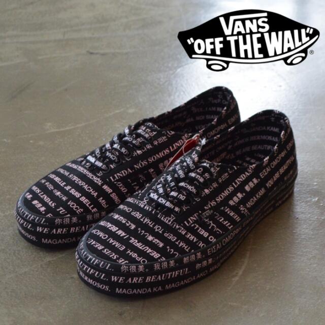 VANS オーセンティック　WE ARE BEAUTIFUL