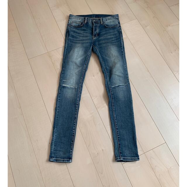 FEAR OF GOD(フィアオブゴッド)のMNML S34 STRETCH DENIM ストレッチ ジップ無し デニム メンズのパンツ(デニム/ジーンズ)の商品写真