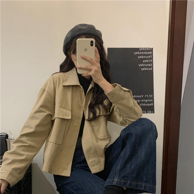 シンプル ジャケット アウター 女性 レディース おしゃれ お洒落 春服 秋服 おしゃれなジャケット