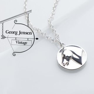 ジョージジェンセン(Georg Jensen)の美品 ジョージ ジェンセン ホース モチーフ メダリオン 925 ネックレス(ネックレス)