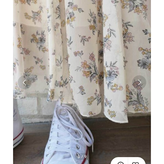 CONERS花柄フレアーシフォンスカート レディースのスカート(ロングスカート)の商品写真
