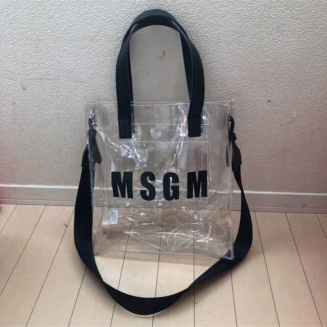 MSGM - MSGM エムエスジーエムクリアバッグ ビニール PVCトートバッグ