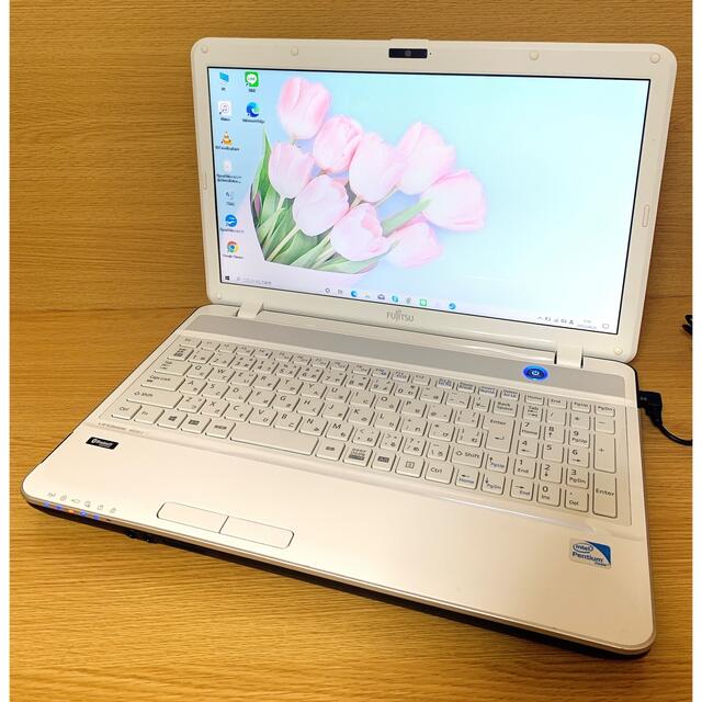 カメラ付き✨届いてすぐ使えるノートパソコン✨人気の富士通PC✨Bluetooth-