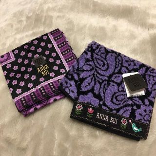 アナスイ(ANNA SUI)のアナスイ　プリントハンカチ　&  タオルハンカチ(ハンカチ)