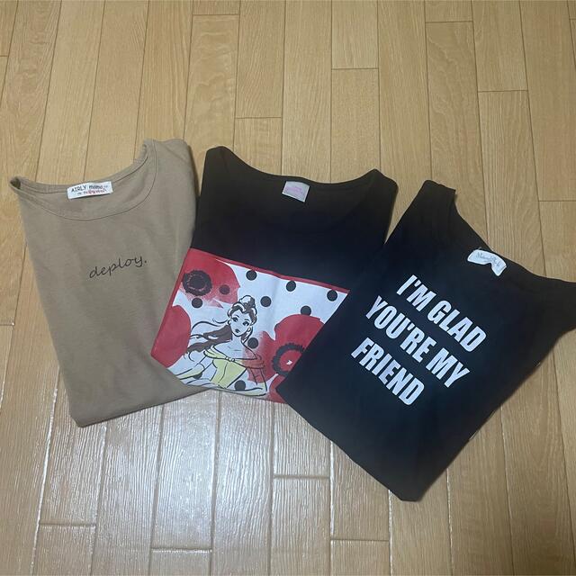 しまむら(シマムラ)の150センチ　Tシャツ　3枚セット キッズ/ベビー/マタニティのキッズ服女の子用(90cm~)(Tシャツ/カットソー)の商品写真