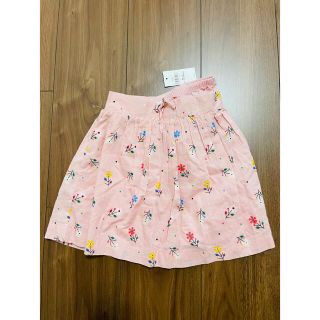 ベビーギャップ(babyGAP)の新品 未使用 ベビーギャップ ピンク 花柄 スカート 80cm(スカート)