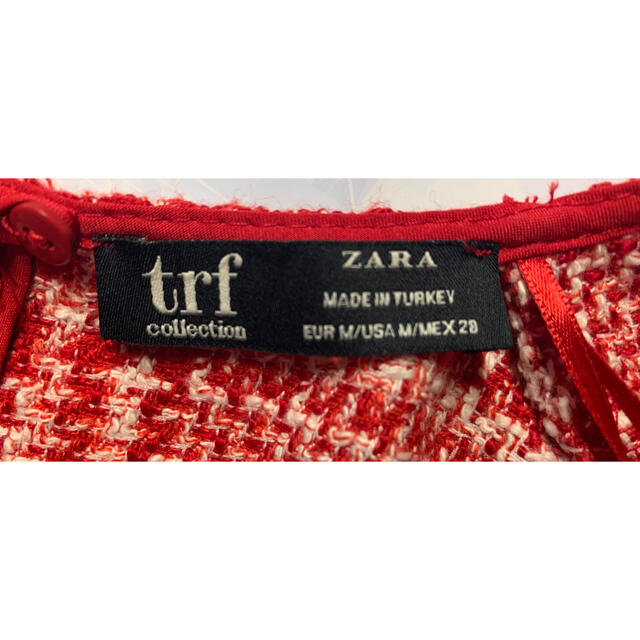 ZARA(ザラ)の美品　ZARA ザラ　ツイード　シャツ　フリンジ　トップス　可愛い　人気　完売 レディースのトップス(シャツ/ブラウス(長袖/七分))の商品写真
