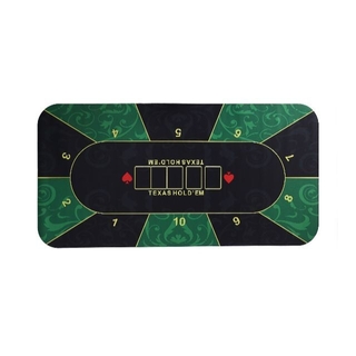 ポーカーマット　ラバーフォームカジノマット　120×60cm グリーン(トランプ/UNO)