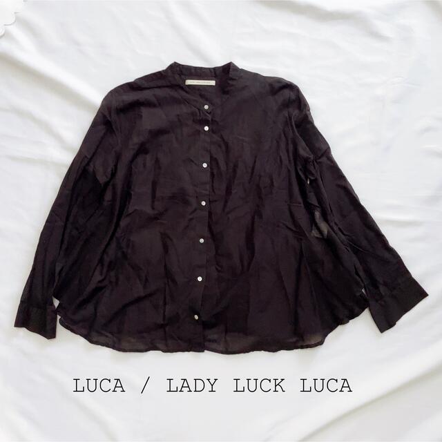 LUCA(ルカ)のLUCA / LADYLUCKLUCAルカレディラックルカ⚫︎ノーカラーブラウス レディースのトップス(シャツ/ブラウス(長袖/七分))の商品写真