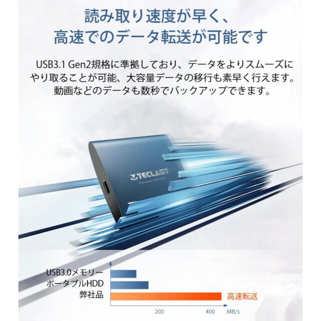 外付け4TBSSDジャンク スマホ/家電/カメラのPC/タブレット(PC周辺機器)の商品写真