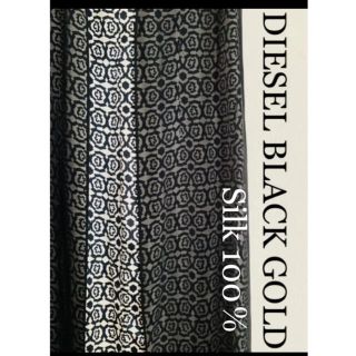ディーゼル(DIESEL)のDIESEL ディーゼル　ディーゼルブラックゴールド　スカート　シルク　人気(ひざ丈スカート)
