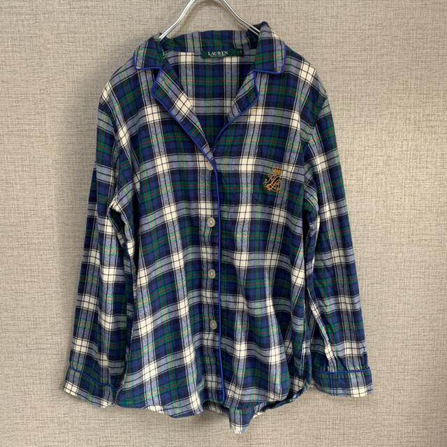 Ralph Lauren(ラルフローレン)の90s ビンテージ　アメリカ古着　used パジャマシャツ　チェックシャツ レディースのトップス(シャツ/ブラウス(長袖/七分))の商品写真