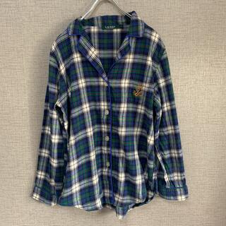 ラルフローレン(Ralph Lauren)の90s ビンテージ　アメリカ古着　used パジャマシャツ　チェックシャツ(シャツ/ブラウス(長袖/七分))