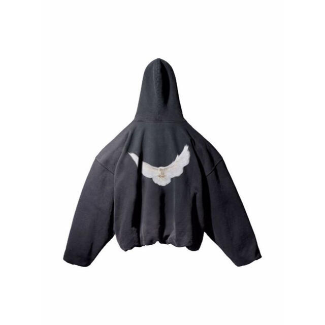 YEEZY GAP BALENCIAGA DOVE HOODIE黒Black L