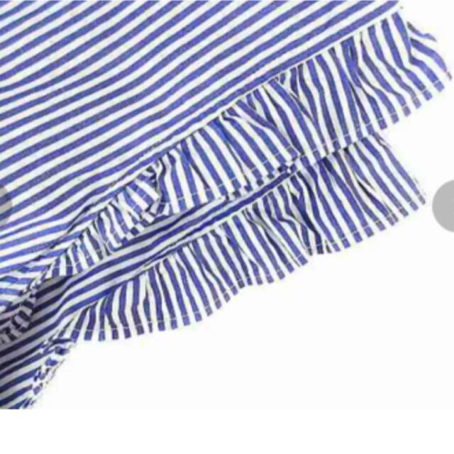 Ray BEAMS(レイビームス)のストライプ柄フリルシャツ レディースのトップス(シャツ/ブラウス(半袖/袖なし))の商品写真