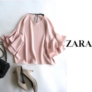 ザラ(ZARA)のZARA フリルブラウス(シャツ/ブラウス(半袖/袖なし))