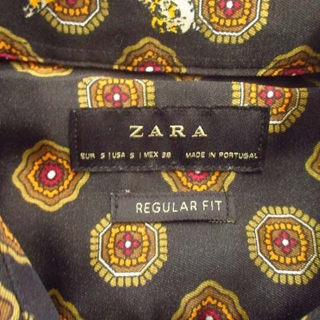ZARA(ザラ)の美品 ザラ ZARA REGULAR FIT ヒョウ プリント シャツ S♪４ メンズのトップス(シャツ)の商品写真