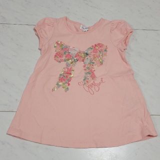 ジルスチュアート(JILLSTUART)のJILLSTUART ジルスチュアート ビッグリボン柄Tシャツ 110(Tシャツ/カットソー)